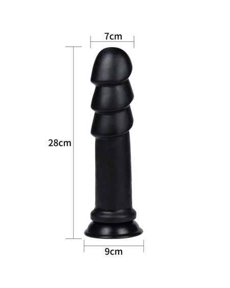 dildo king sized anal ripples 11.25 noir