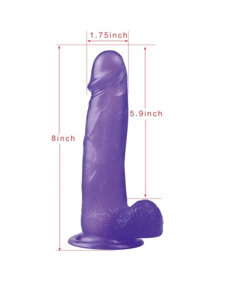 dildo jelly studs 8 violet