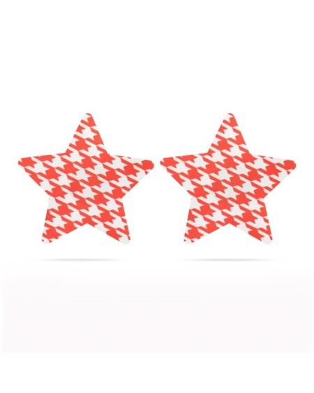 pack nipple covers star red and noir