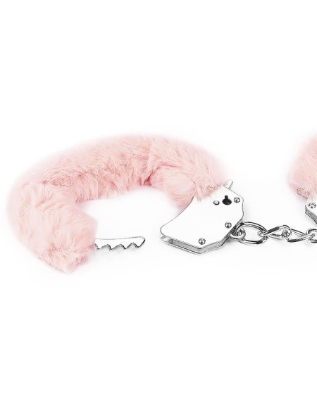 furry metal handcuffs rose
