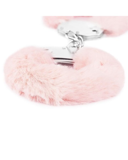 furry metal handcuffs rose