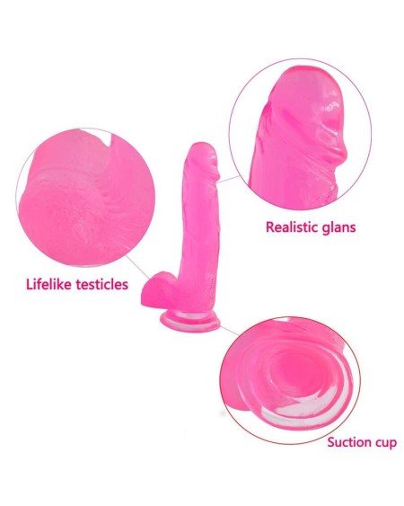 dildo jelly studs 8 rose