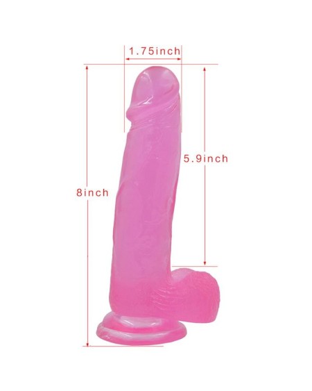 dildo jelly studs 8 rose