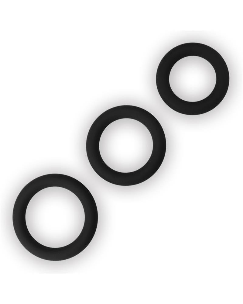 pack of 3 penis ring power plus noir