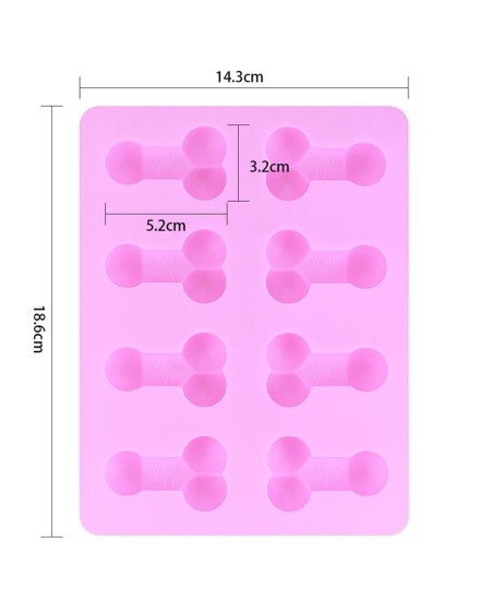 chocolate or ice cubes silicone mold penis shaped