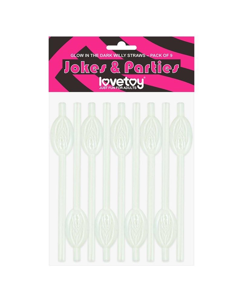 luminous vagina straws pack of 9