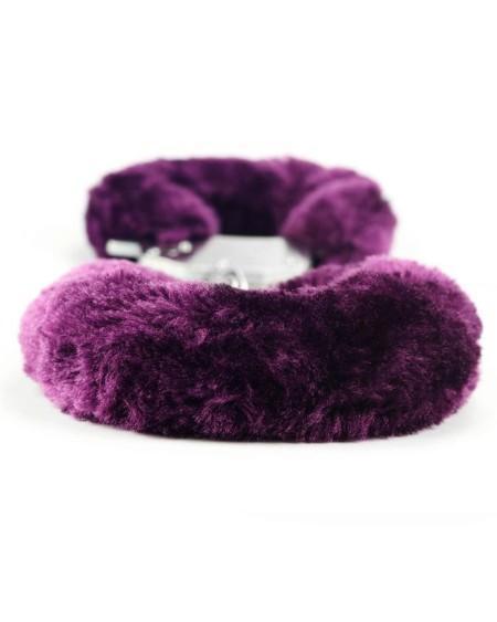 furry metal handcuffs violet