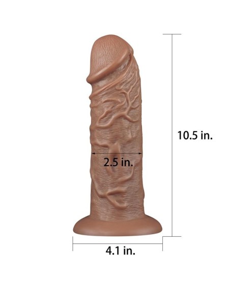 dildo king 10.5 brown