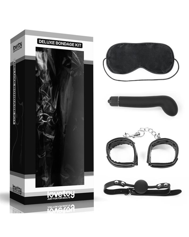 bondage kit deluxe with vibrator noir