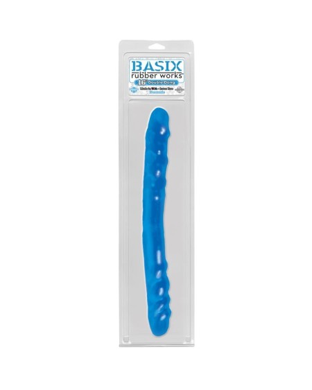 double dildo 40,6 cm blue