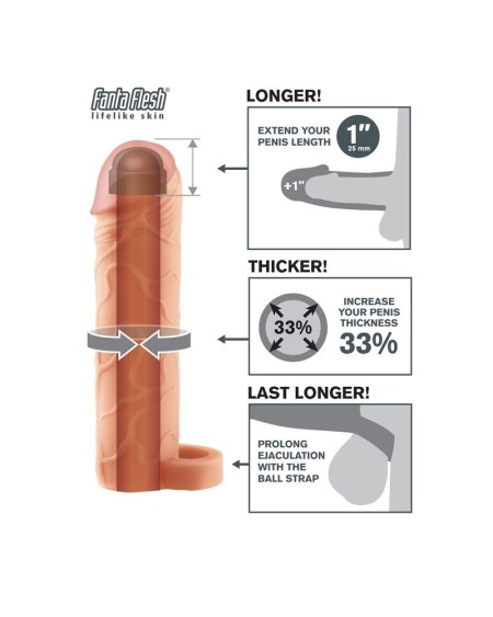 fantasy x-tensions perfect 2,5 cm extension with ball strap - chair