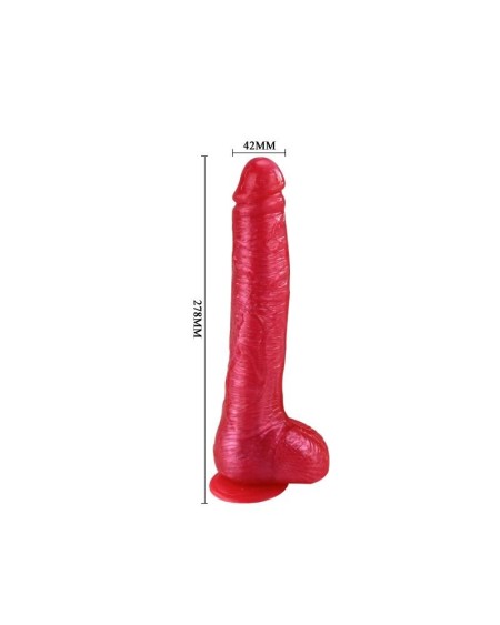 baile dildo with ventouse cup rose