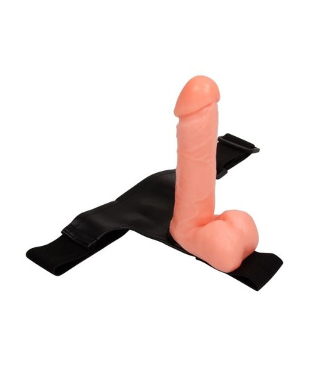 strap-on with dildo and testicles 17.5 cm