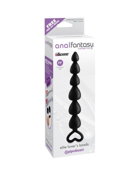 elite lovers anal beads noir