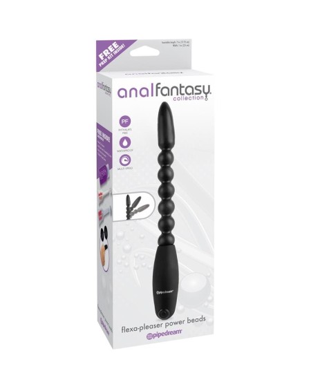 anal balls with vibration flexa pleaser noir