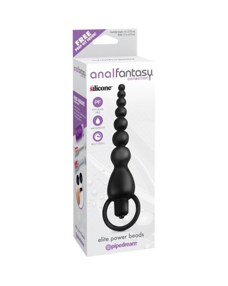 elite power anal beads noir