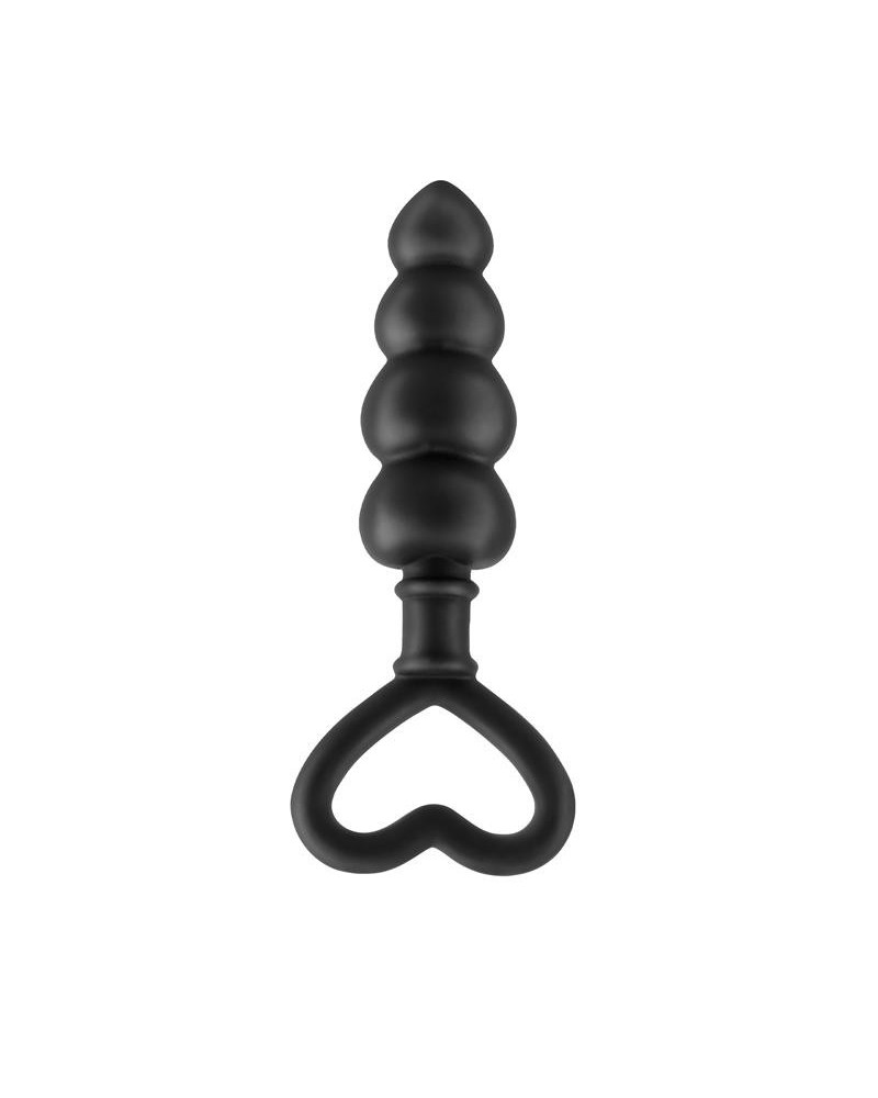 anal stimulator beaded luv probe noir