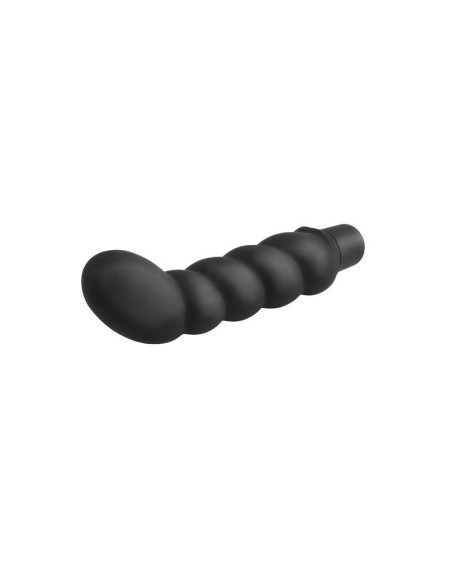 prostate stimulator ribbed p-spot vibe noir
