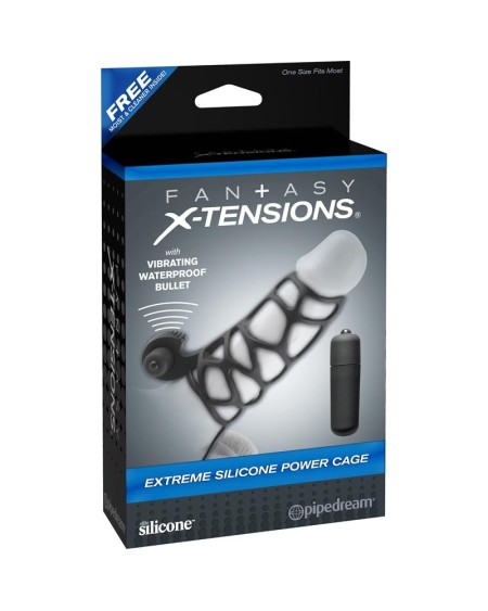 fantasy x-tensions extreme silicone power cage - noir