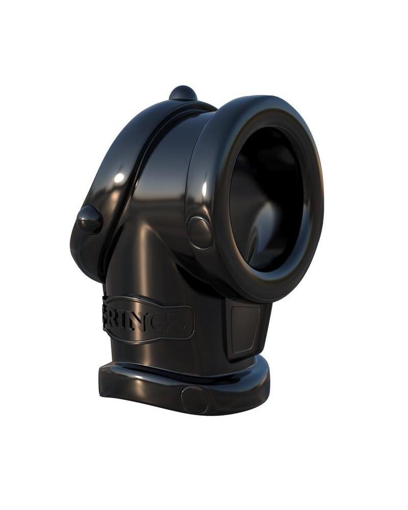 fantasy c-ringz cock pipe with ball-stretcher noir
