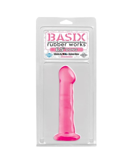 dildo with ventouse 16.51 cm rose