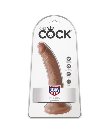 king cock dildo 7 - tan