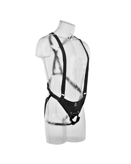 suspender strap-on with hollow dildo 10