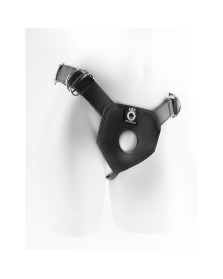 king cock play rigide harness-black