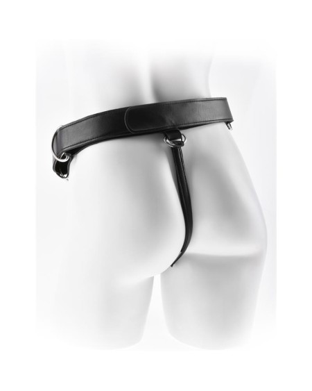 king cock play rigide harness-black