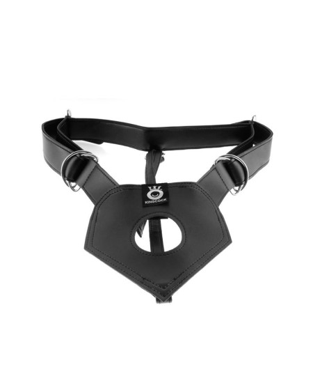 king cock play rigide harness-black