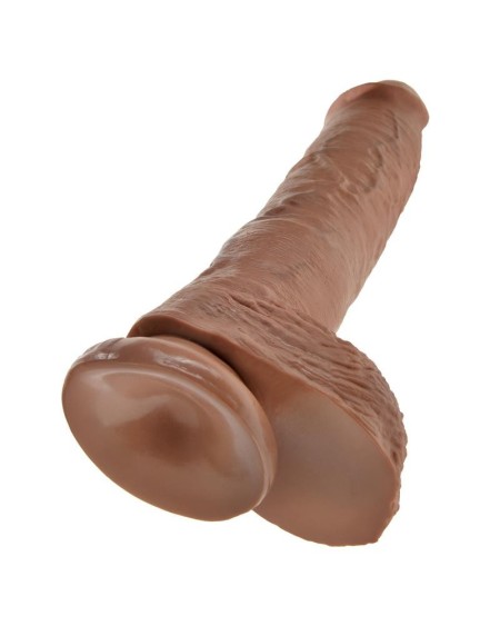 reaslitic dildo with testicles 10 tan