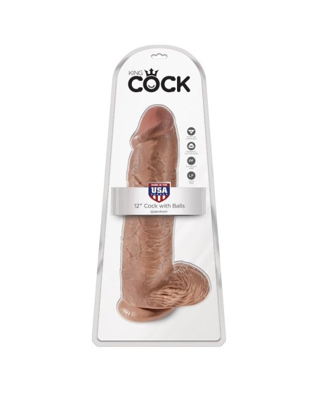 king cock cock with balls 12 - tan