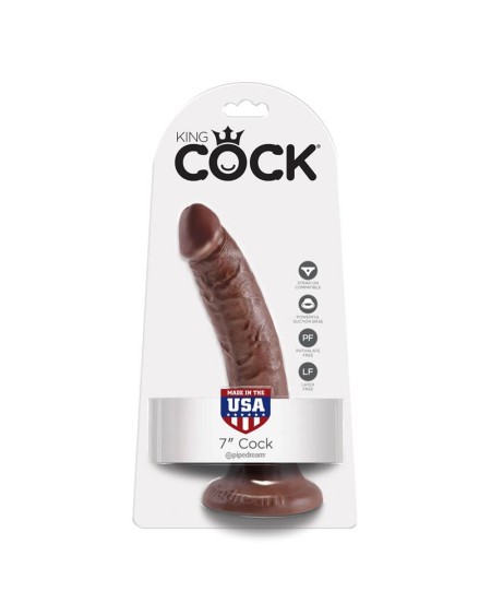 king cock 17,78 cm cock - brown