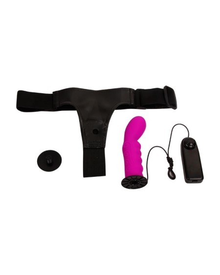 strap-on with dildo violet 15.5 cm