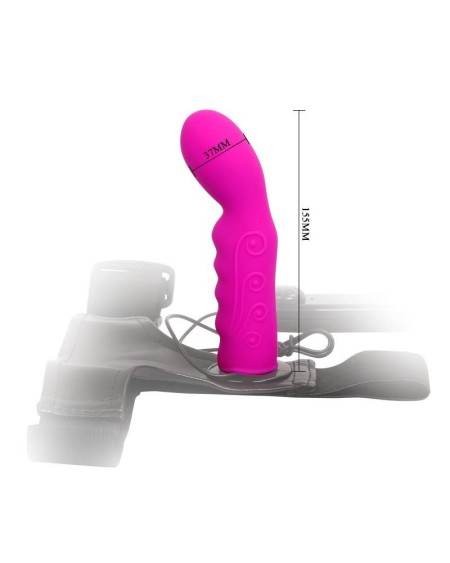 strap-on with dildo violet 15.5 cm