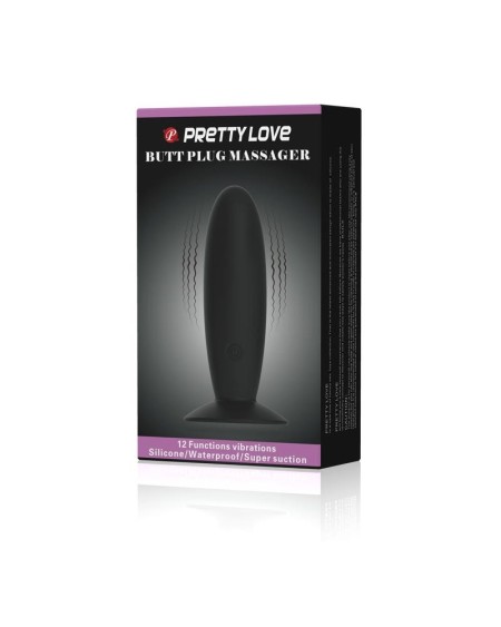 pretty love vibrant butt plug anal noir