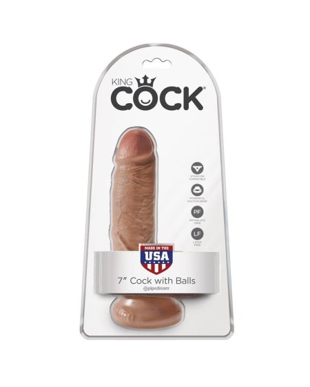king cock cock with balls 7 - tan