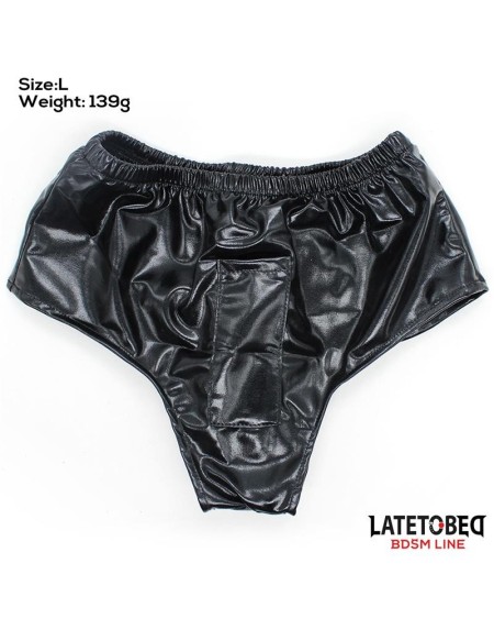 elastic briefs with vibrant dildo one size