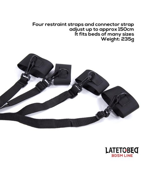nylon velcro bed restraints with plastic hook