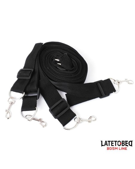 long velvet bed bondage restraints adjustable