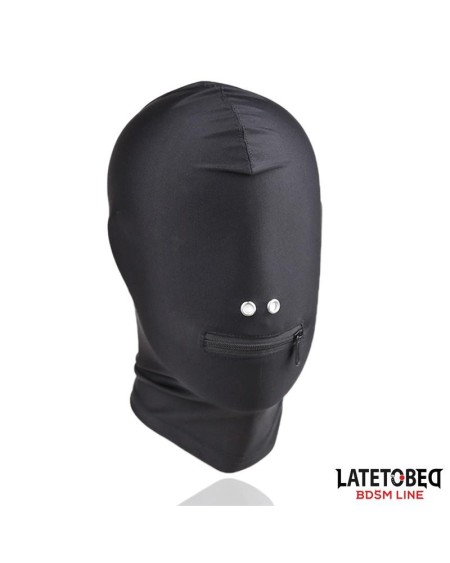 full cover hood with zipper in the mouth