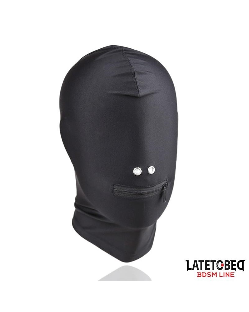 full cover hood with zipper in the mouth