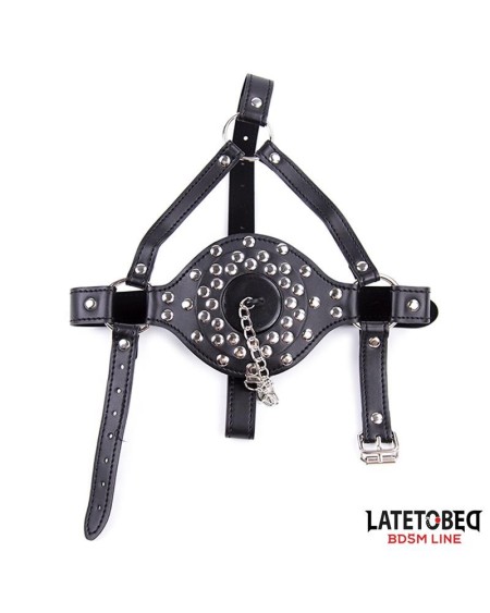 face harness strap toilet lid gag adjustable