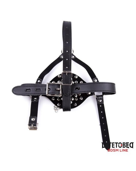 face harness strap toilet lid gag adjustable