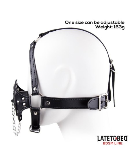 face harness strap toilet lid gag adjustable