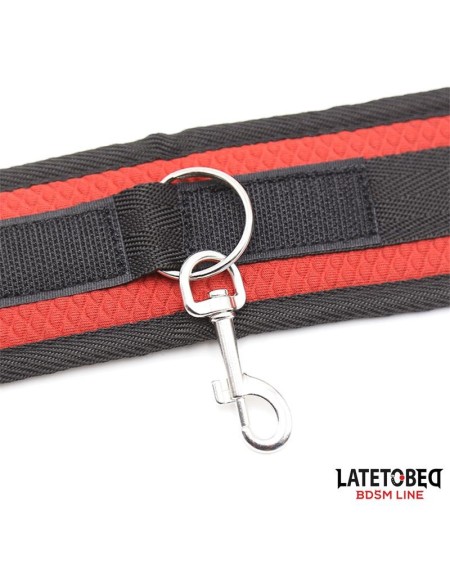 bed eestraint set with blindfold adjustable cuffs