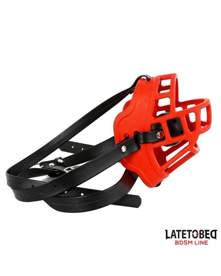 muzzle with breathable gag ball