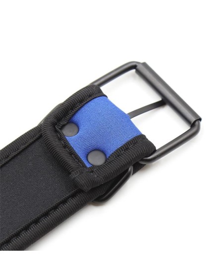 neoprene puppy collar adjustable blue