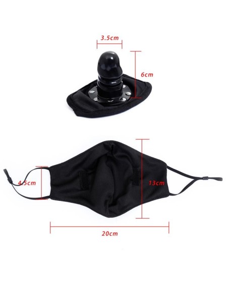 face mask with detachable dildo