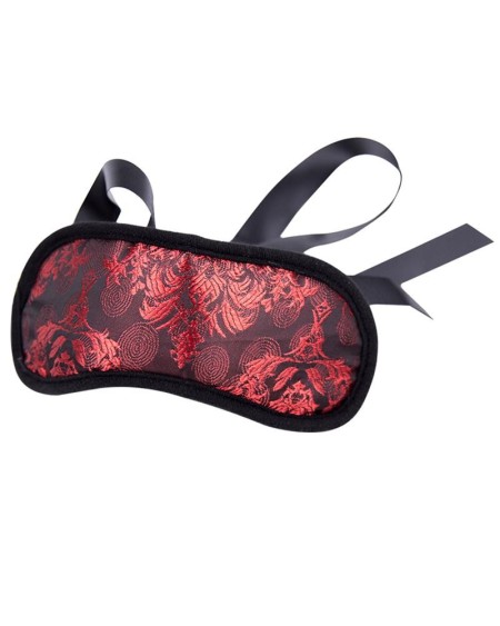 blindfold bicolor noir and red